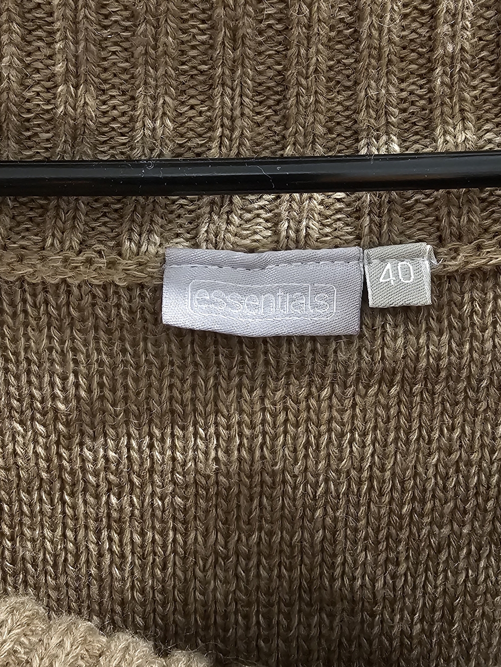 ESSENCIALS sweater features a cowl neck design